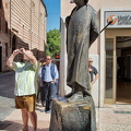 This statue of Berto Barbarani, a poet, can be seen on Via Cappello