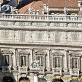 Palazzo Maffei with statues on the roof
