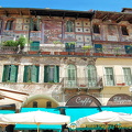 Frescoed walls of Mazzanti houses on Piazza Erbe