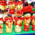 Delicious-looking fruit salad from the Piazza Erbe market