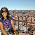 Me, at the top of Torre dei Lamberti
