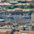A glimse inside the Verona arena from the Torre dei Lamberti