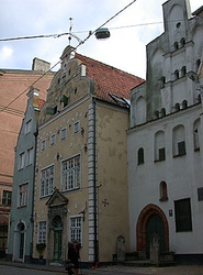 The Three Brothers, the oldest house in Latvia, Riga, Latvia