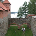Inner garden of Trakai Castle
