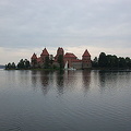 Trakai Castle sits on an island in Lake Galvė