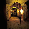 Decorative archway to the Marrakesh souk