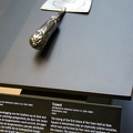 Silver trowel used in the laying of the first stone of Amsterdam's Town Hall