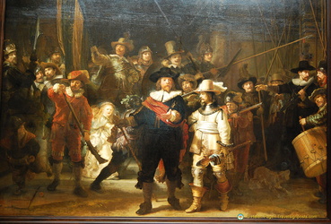 Rembrandt's Night Watch is a portrait of a group of the city's militiamen