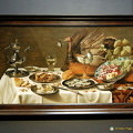 Still Life with a turkey pie by Pieter Claesz, a Dutch Golden Age painter of still lifes