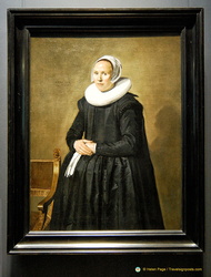 Portrait of Feyntje van Steenkiste by Frans Hals - 1635