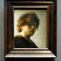 Rembrandt experiments with light in this self-portrait
