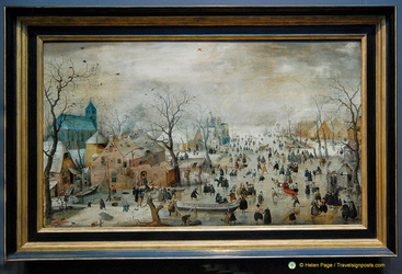 Winter Landscape with Ice-Skaters by Hendrick Avercamp