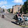 Bicycles are the most common mode of transport in Amsterdam