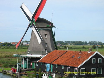 One of the windmills at Zaanse Schans