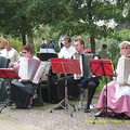 Musicians in traditional gear at Zaanse Schans