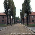 Auschwitz camp blocks and buildings