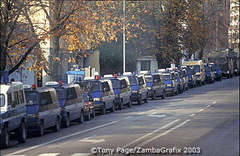 Ready for a Trade Union demonstration, Warsaw