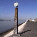 Lisbon waterfront sculpture