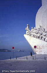 Monument to the Discoveries - rebuilt in concrete in 1960