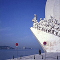 Monument to the Discoveries - rebuilt in concrete in 1960