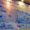 Azulejos panel showing Cacilhas O Farol 1890