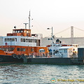 Local commuter ferry approaching Cais do Sodre, Lisbon