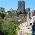 Obidos - Portugal (1401 návštev) Tony on castle battlements Obidos - Portugal