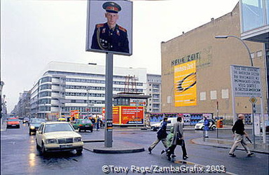 The former Checkpoint Charlie, Berlinr