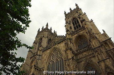 York Minster - England's largest medieval church. Contruction of this church began in 1220 and took 250 years to complete.