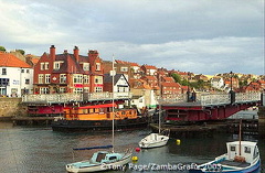 Whitby is on both sides of the harbour