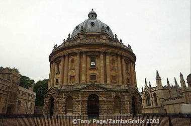 This is the Radcliffe Camera - basically a reading room and library.
