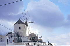 On the island of Santorini