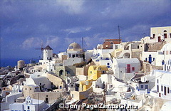 On the island of Santorini