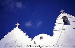 On the island of Santorini