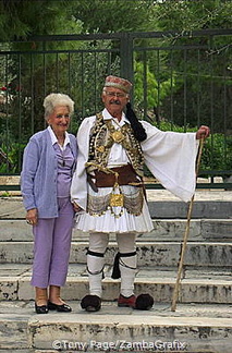 Self-appointed, but renowned,  Acropolis guard!