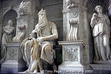 Michaelangelo's Moses, St Pietro in Vinculo, Rome