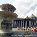Cellini's pillars, St Peter's Square, Rome