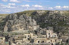 Cave dwellings at Matera