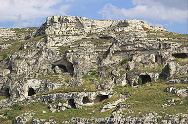 Cave dwellings at Matera