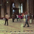 The labyrinth, inlaid in the nave floor, was a feature of most medieval cathedrals