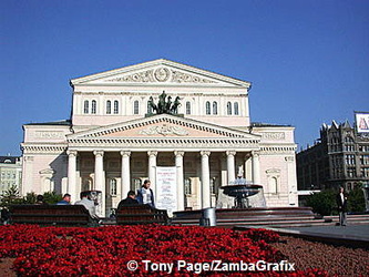 Bolshoi Theatre, home to The Bolshoi Ballet, was opened in 1780
