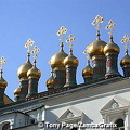 Eye-catching onion shaped domes of the Church of the Deposition of the Robe 