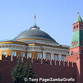 Senate Tower - There are 19 towers in the walls of the Kremlin