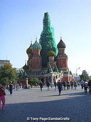 St. Basil's Cathedral undergoing refurbishment