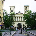 Twin-towered Lutheran Church in Nevskiy Prospekt