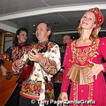 Folk music performance on a Neva River Cruise