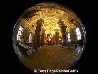 Fish-eye view of Peter and Paul Cathedral