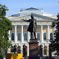 Pushkin in front of the Russian Museum, Arts Square - St Petersburg