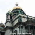 Golden dome of St. Isaac's Cathedral