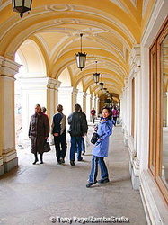 Arcades of Gostinyy Dvor - St Petersburg's main bazaar.